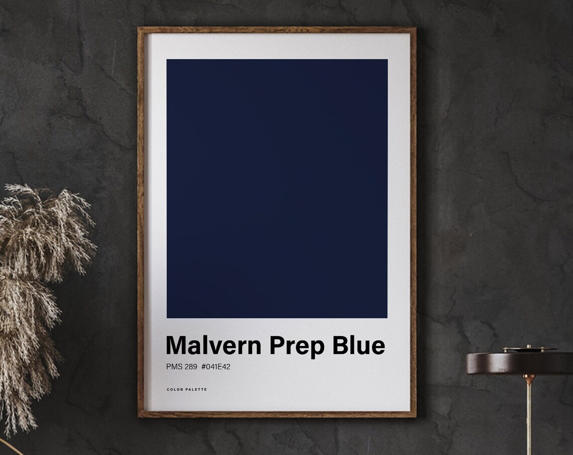 Malvern Prep Poster Print, Minimalist Nordic Art