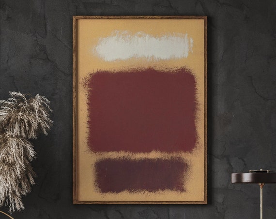 Mark Rothko Print Art Exhibition Reproduction Poster Modern Wall Decor Abstract Expressionist