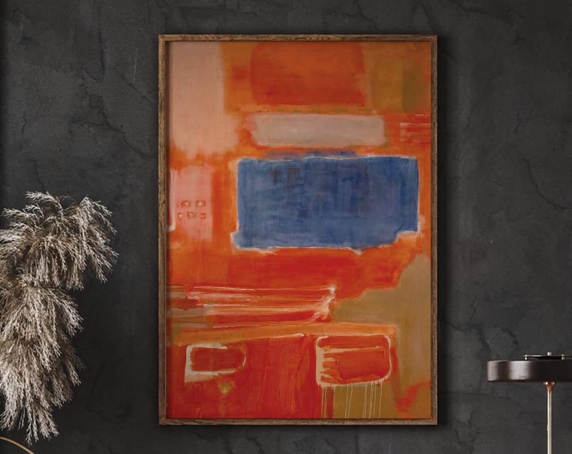 Mark Rothko Exhibition Poster, Minimalist Abstract Expressionism