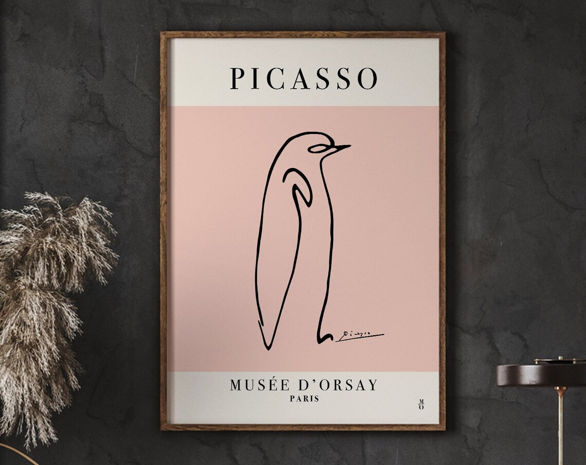 Picasso Exhibition Penguin Poster, Animal Decor