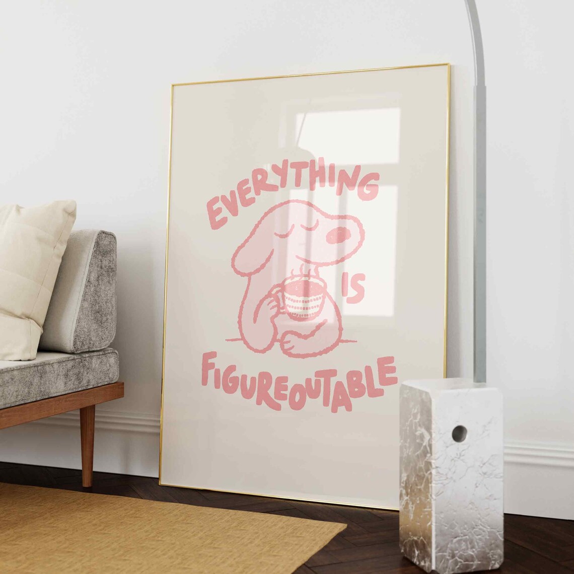 Everything Is Figureoutable Dog Art Print - Image 2
