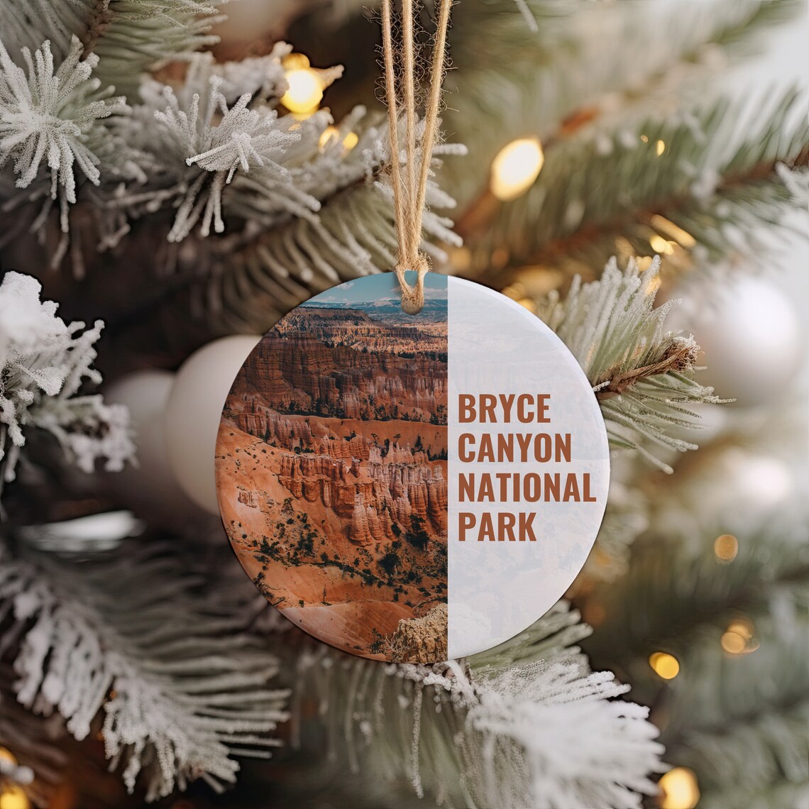 Bryce Canyon National Park Hoodoos Christmas Ornament Art Poster