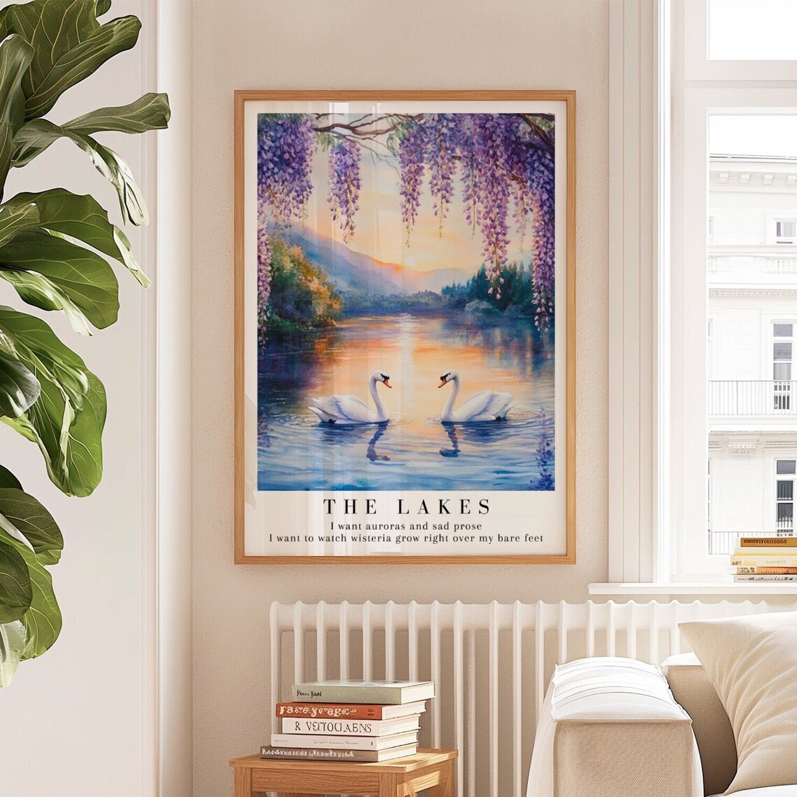 Lakes Watercolor Swan Art Print, Folklore Album - Image 3