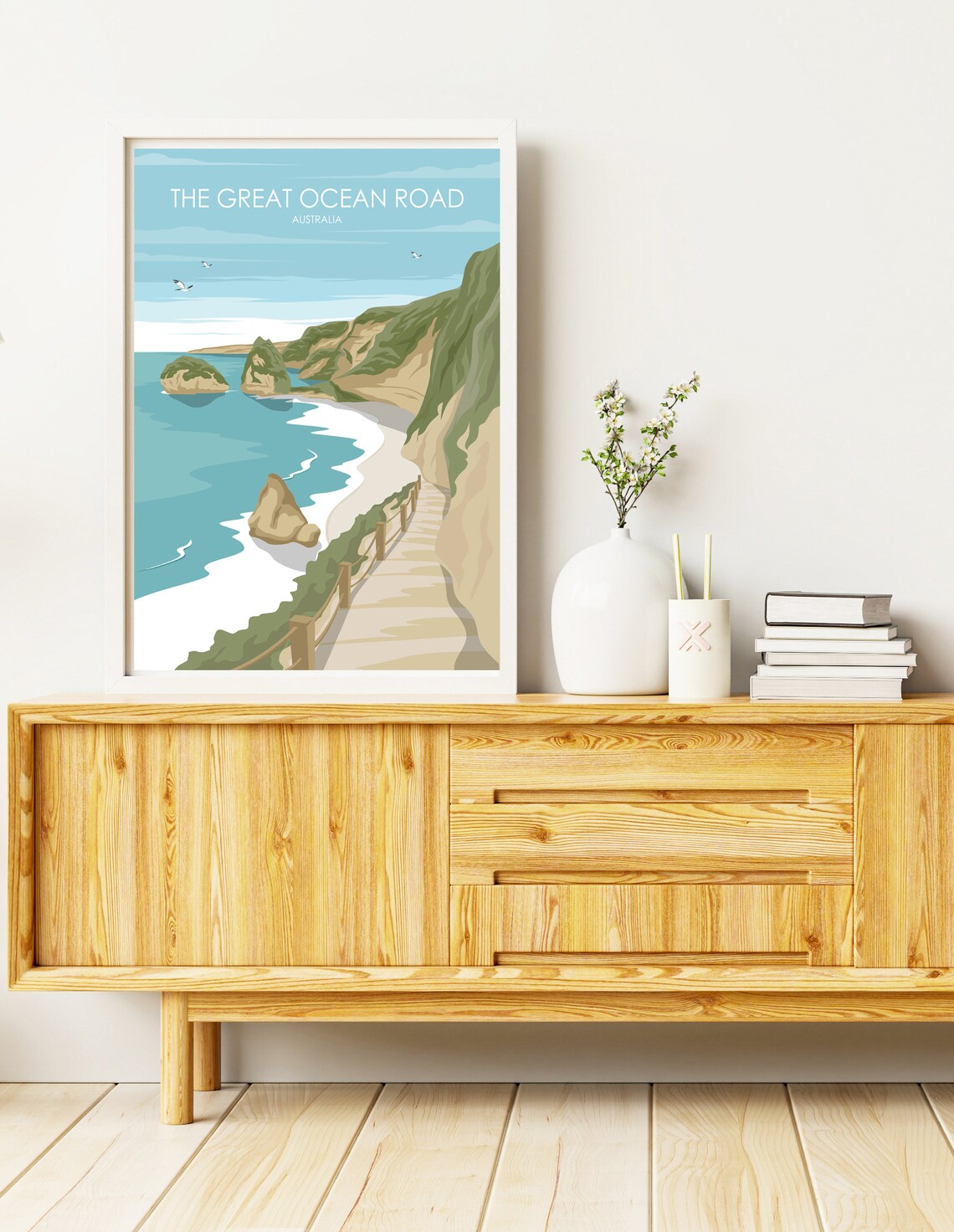 Great Ocean Road Australia Travel Poster, Coastal Decor - Image 2