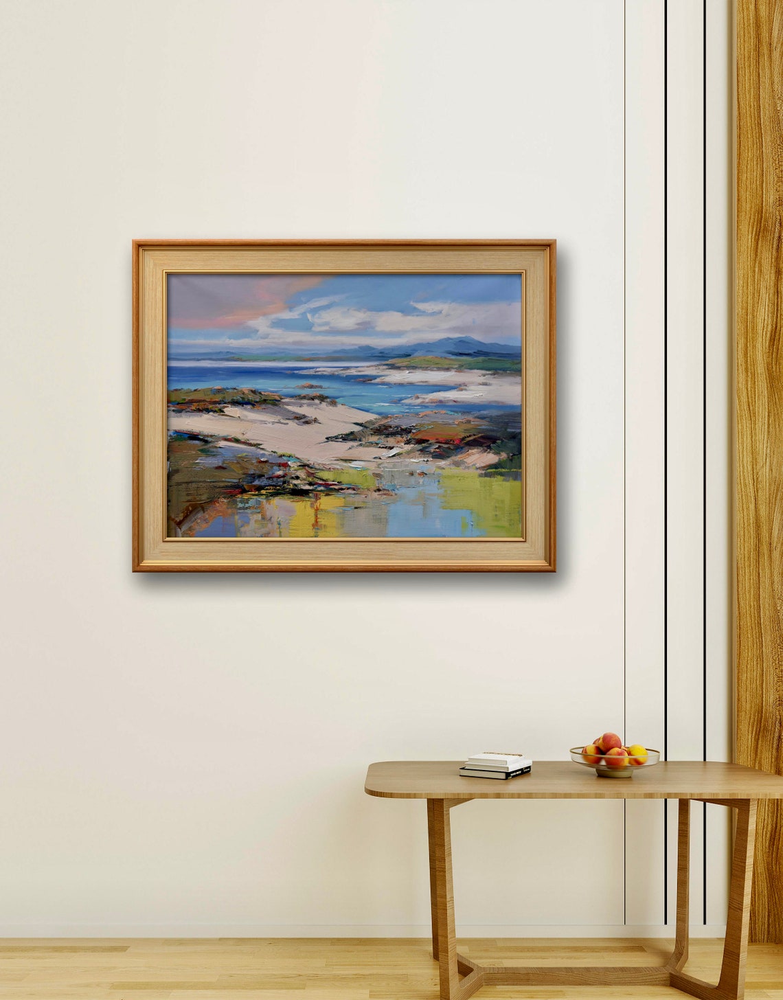 Turquoise Bay With Sandbars And Distant Mountains Seascape Poster - Image 4