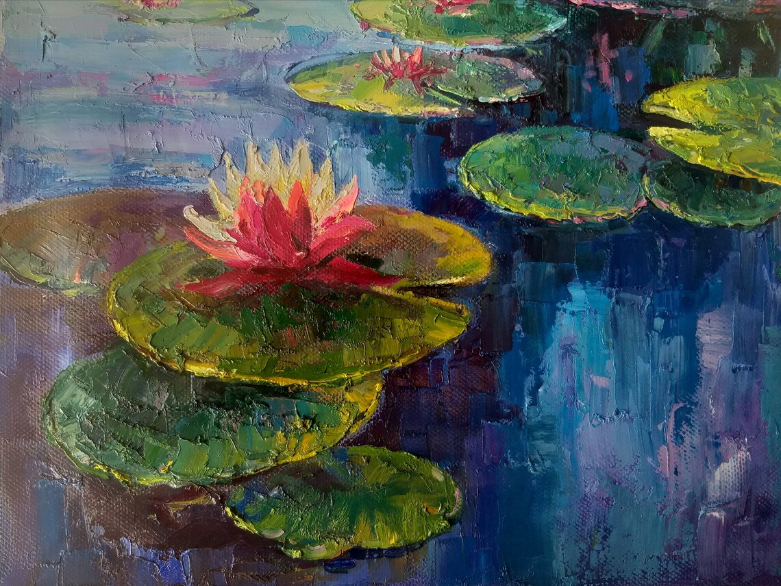 Impression Landscape Oil Painting, Boho Decor - Image 3