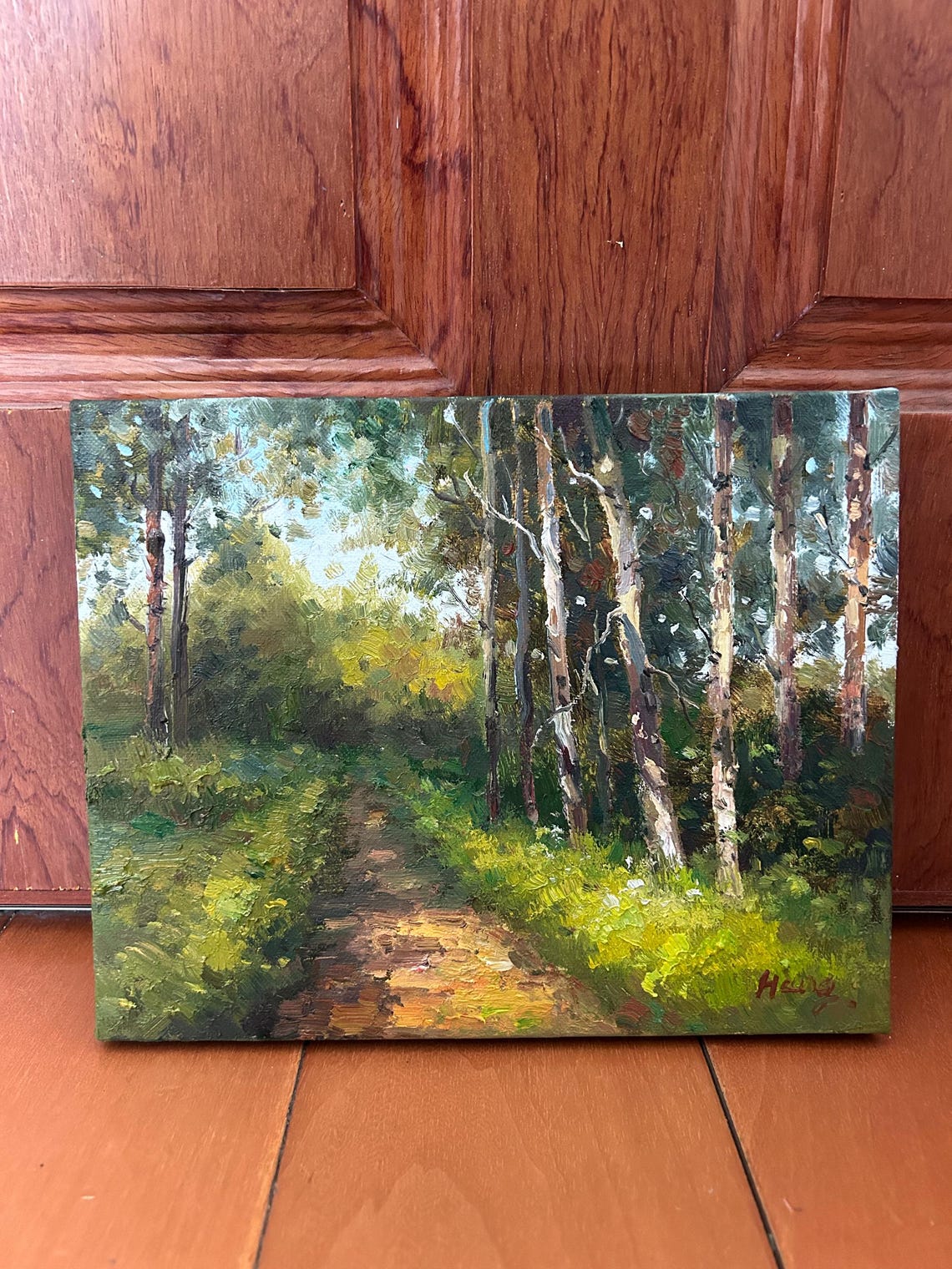 Original Natural Landscape Oil Painting Small Oil Painting Home Wall Decoration Oil Painting Art Wall Art Oil Painting - Image 4