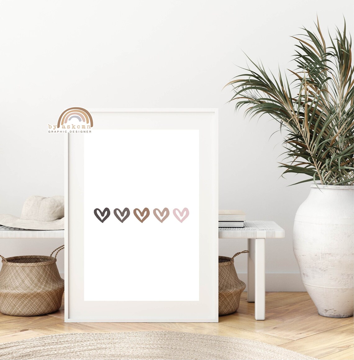 Black Lives Matter Print Vote Heart Boho Nursery Print Baby Room Decor Pastel Heart Baby Room Poster Living Room Art Print - Image 2