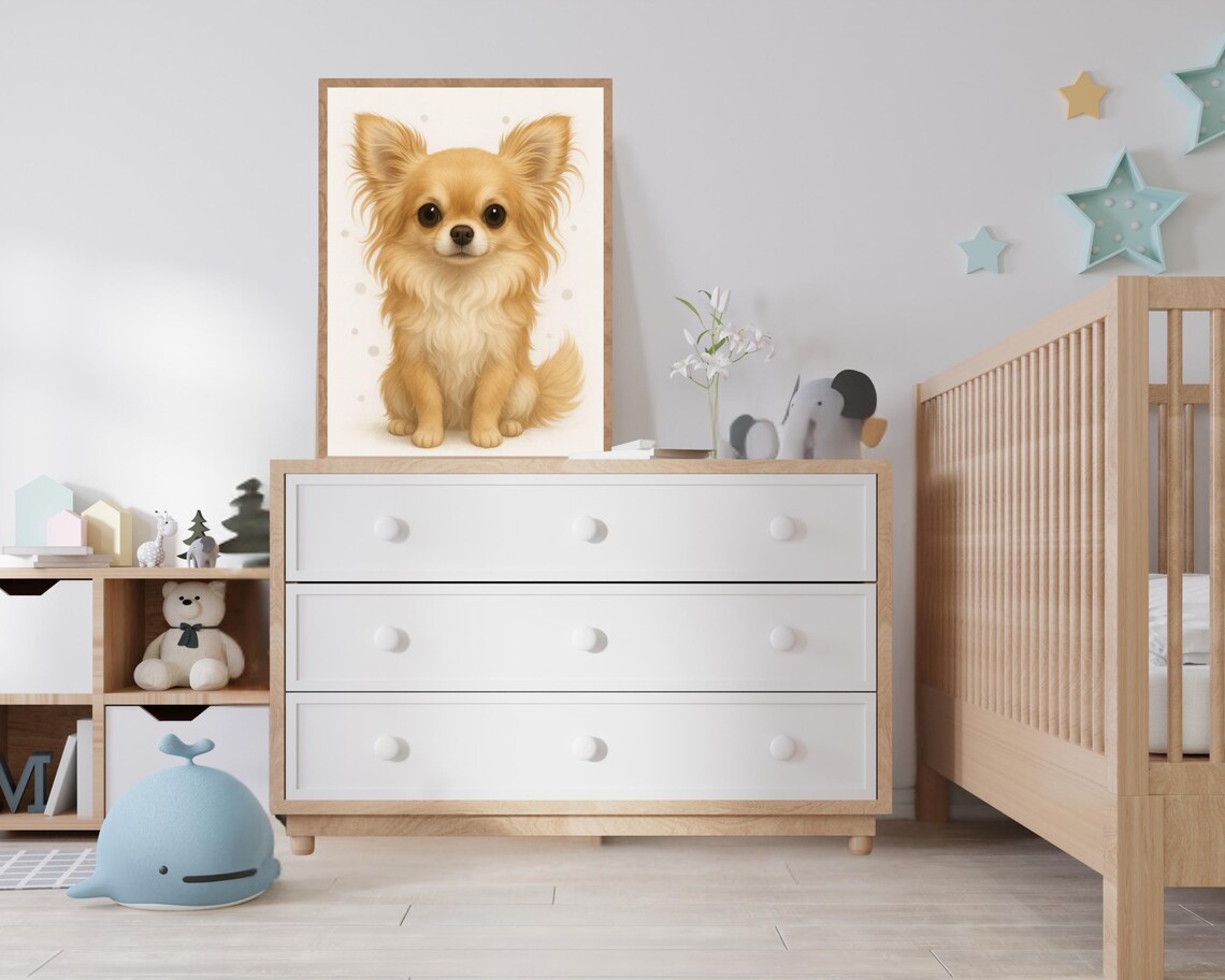 Chihuahua Puppy, Cute Dog Nursery Decor Poster - Image 2
