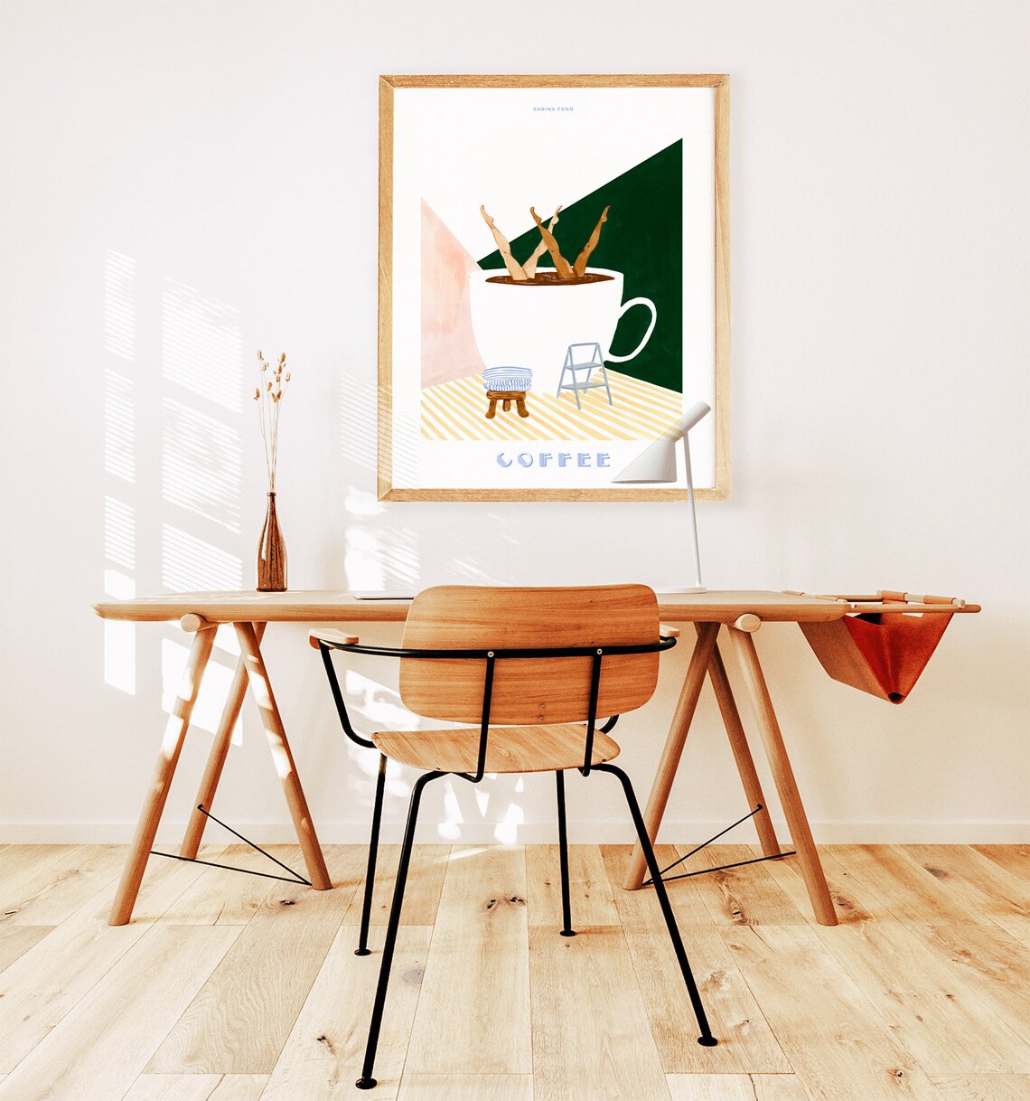 Coffee Poster Print, Retro Diver Kitchen Wall Art - Image 2