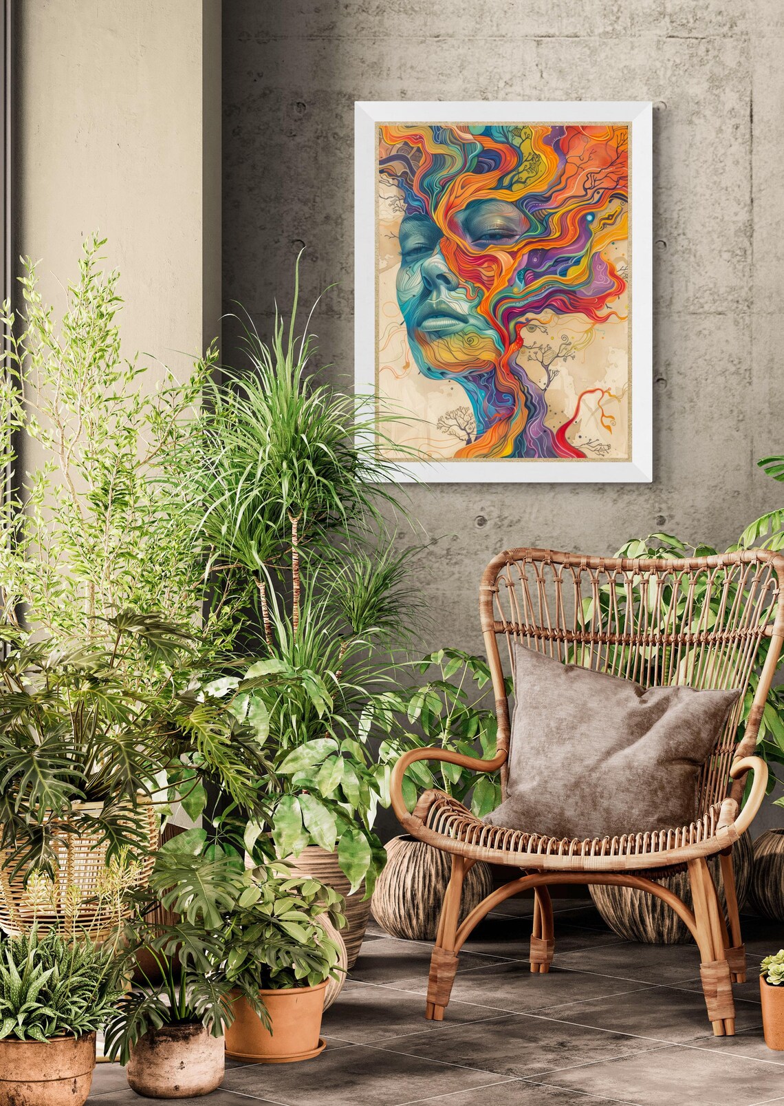 Vibrant Abstract Surrealism Art Print for Walls - Image 5