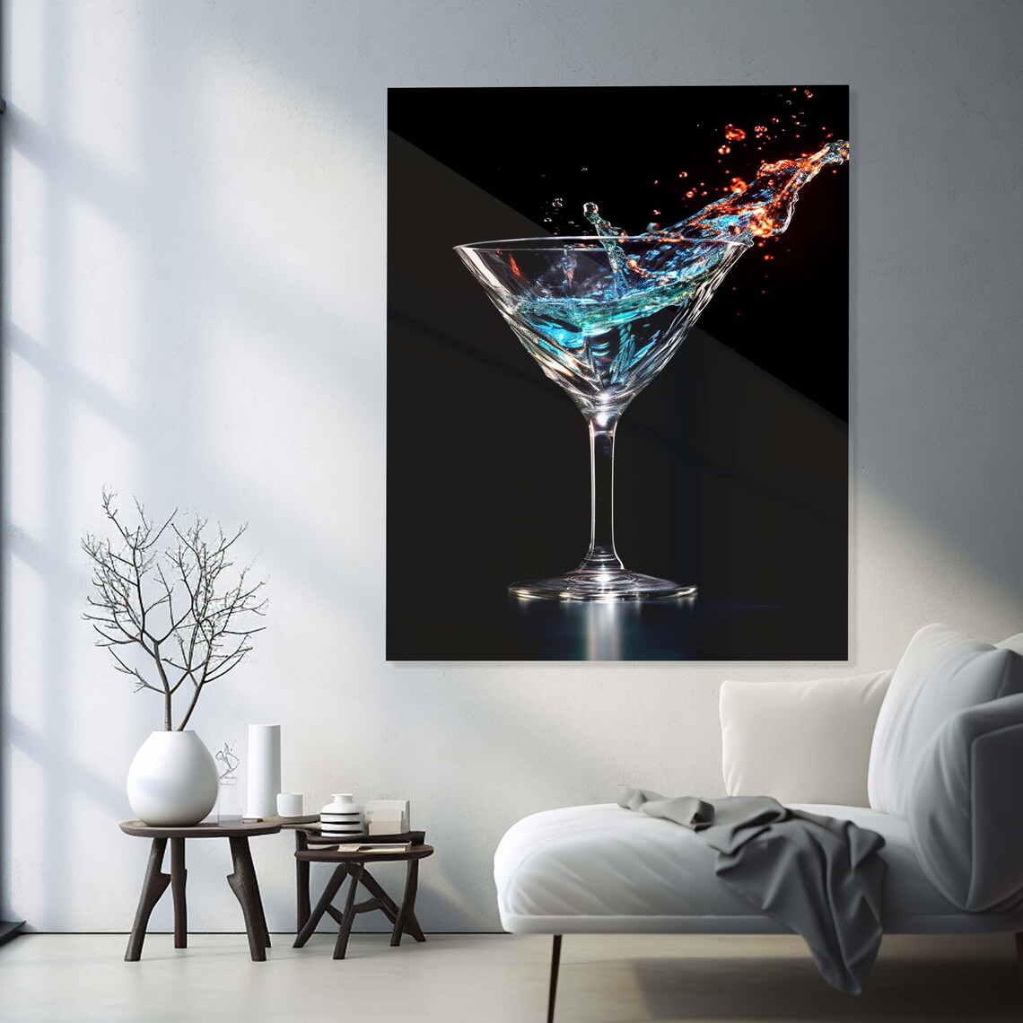 Tempered Glass Wall Art Office Wall Decor Luxury Wall Decor Modern Wall Decor Wall Decor Over The Bed - Image 2