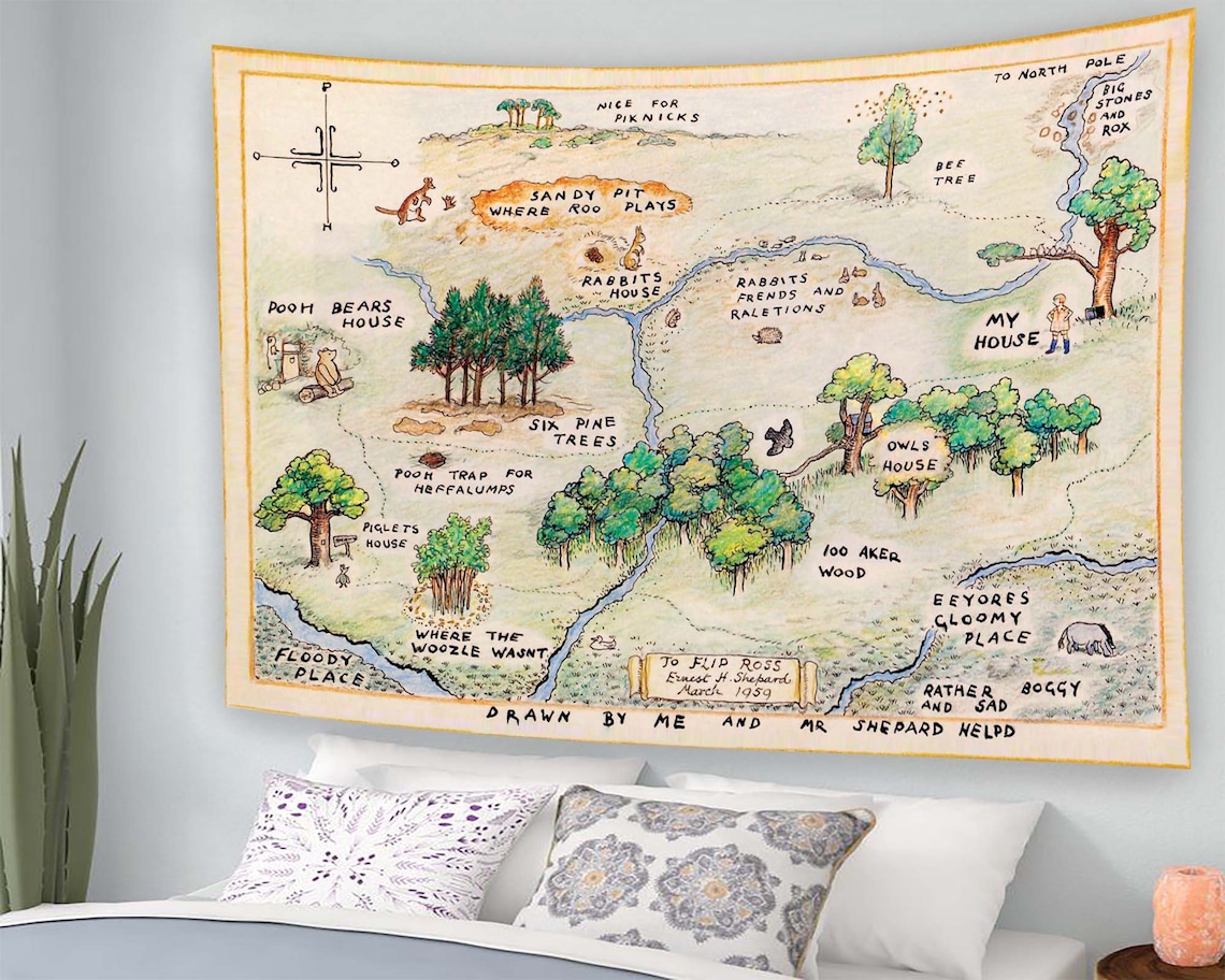 Home Tapestry Nursery and Kids Room Wall Art Print