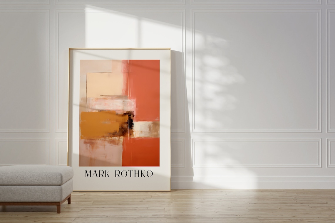 Mark Rothko Exhibition Poster Print