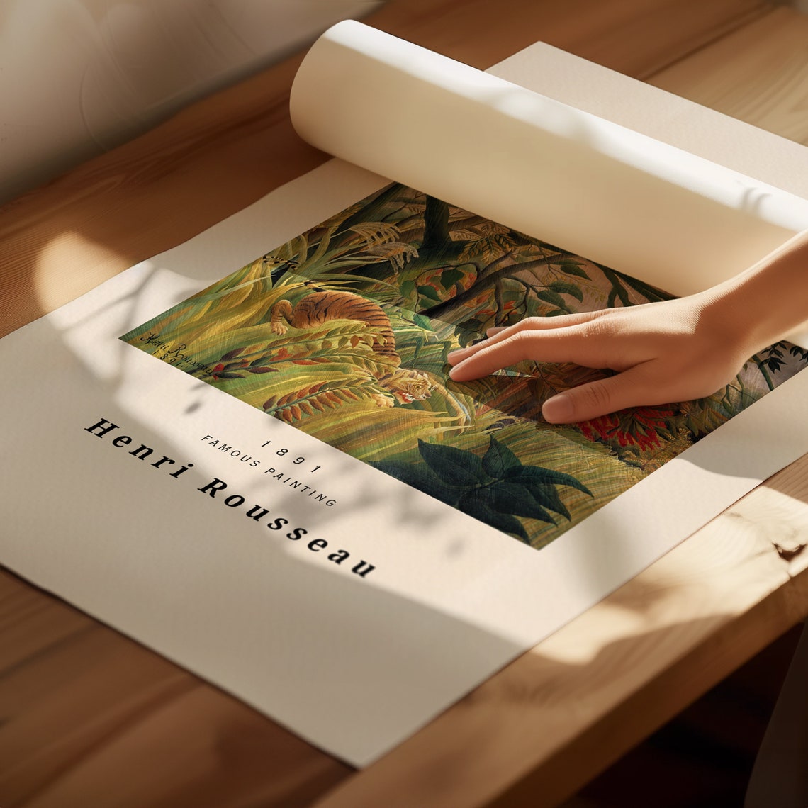 Henri Rousseau Poster Scene In Bagneux On The Outskirts Of Paris Realism Art Antique Decor Home Decoration Garden Poster - Image 3