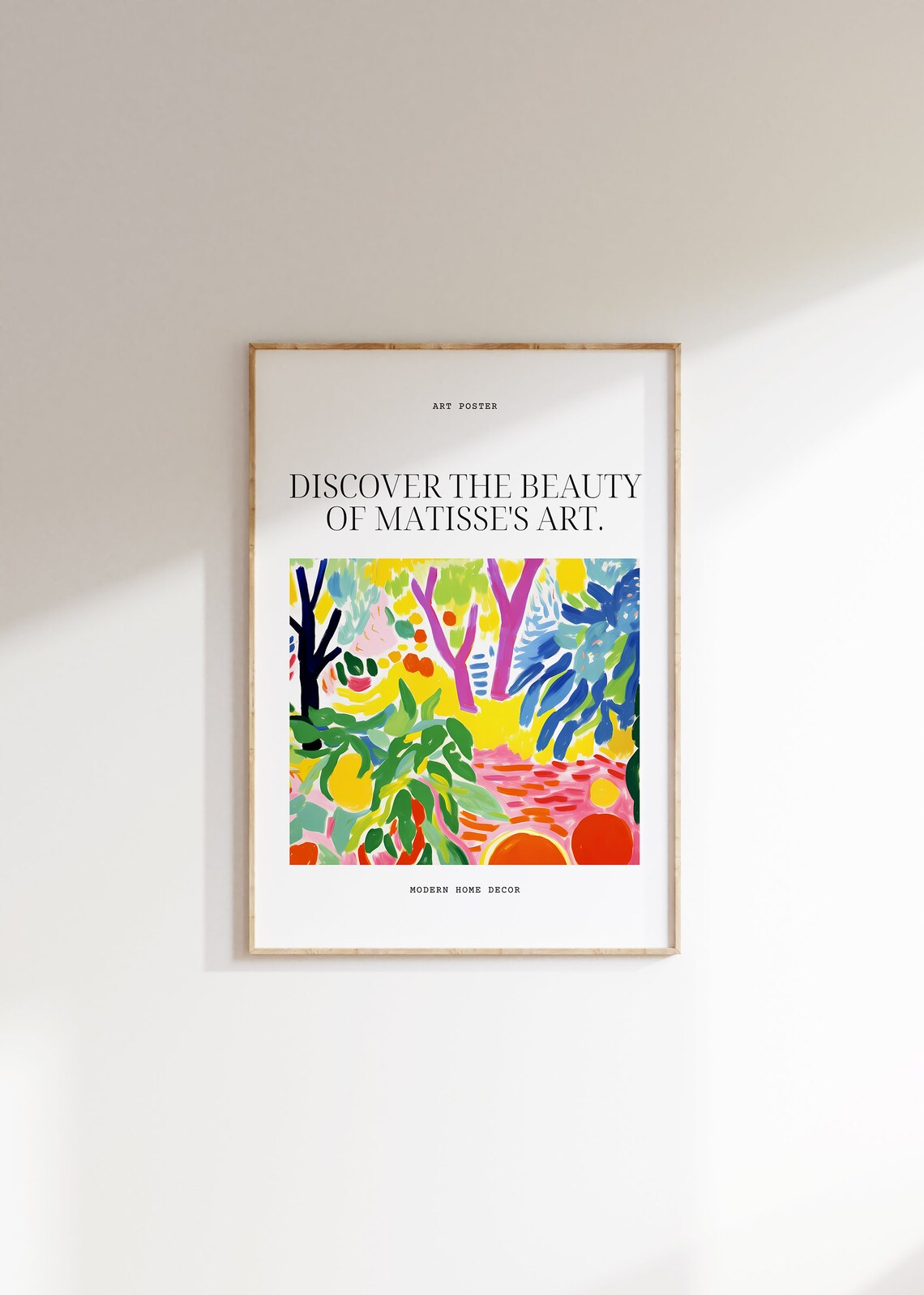 Henri Matisse Bright Yellow Garden Vibrant Landscape Fauvist Poster