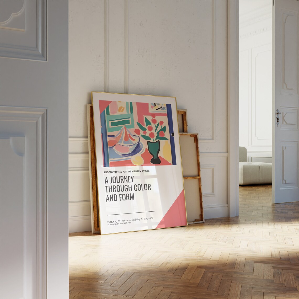 Henri Matisse Red Tulips Green Vase Museum Exhibition Poster - Image 4
