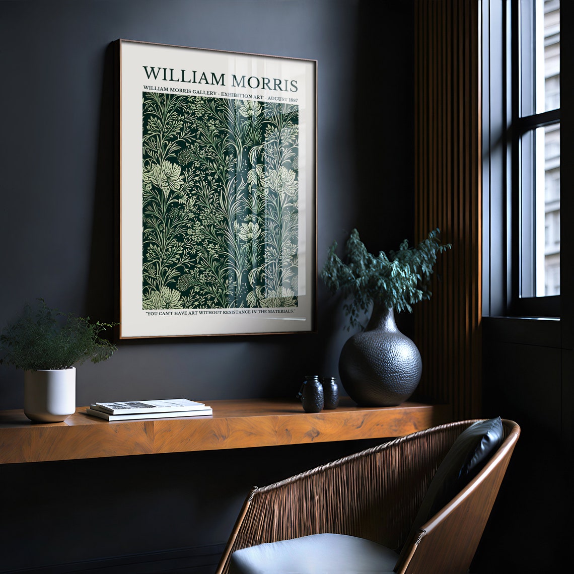 William Morris Gallery August 1887 Botanical Exhibition Poster - Image 3