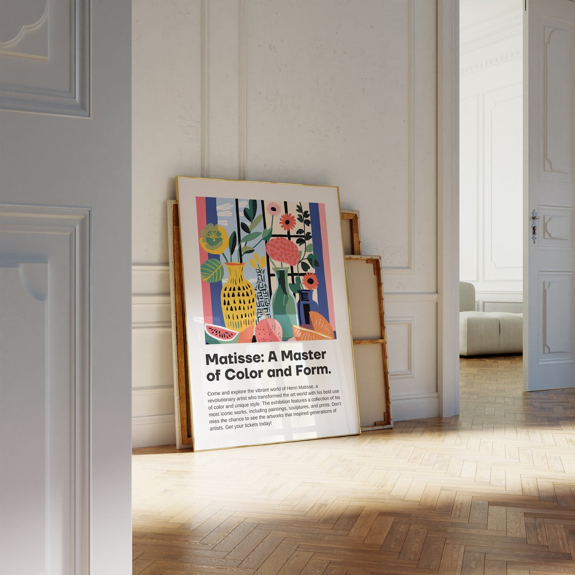 Henri Matisse Exhibition Still Life Vases Fruit Colorful Art Poster - Image 2