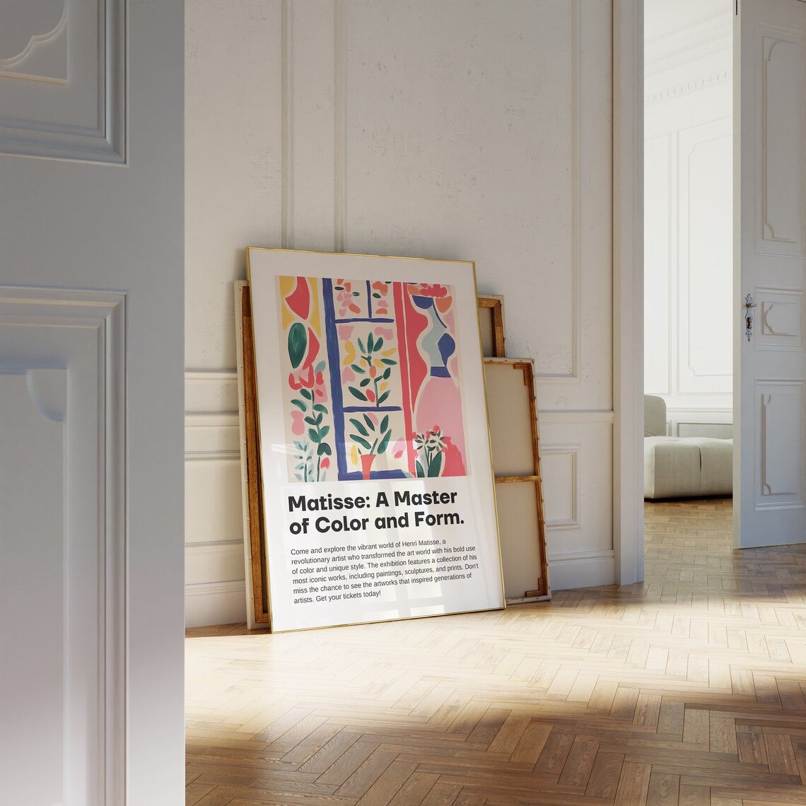 Henri Matisse Exhibition Floral Abstract Colorful Gallery Poster - Image 2