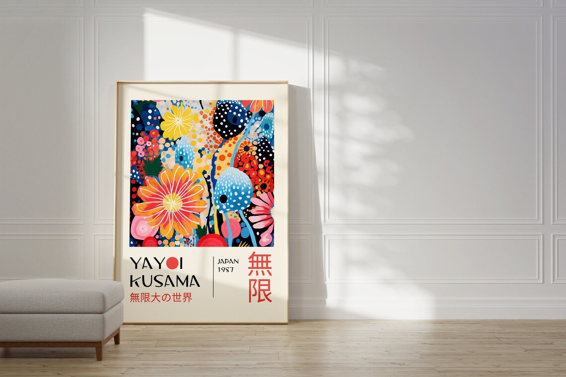 Yayoi Kusama Home Decor Art Print