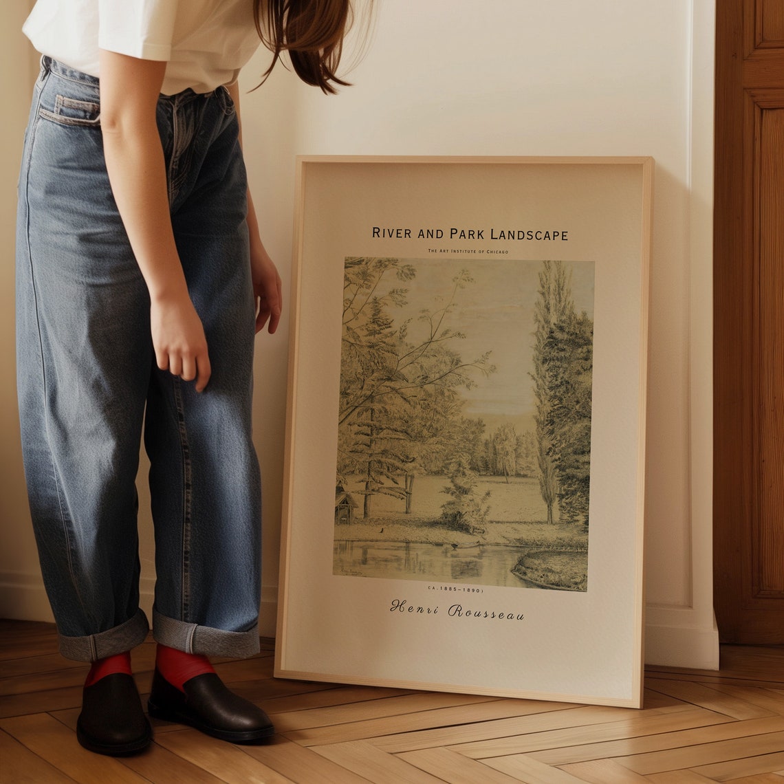 Henri Rousseau Poster Scene In Bagneux On The Outskirts Of Paris Realism Art Antique Decor Home Decoration Garden Poster - Image 4