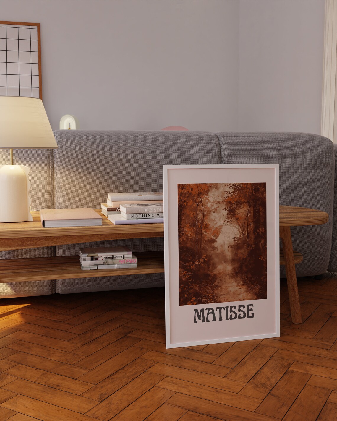 Henri Matisse Misty Woodland Path Autumn Brown Tones Calm Poster - Image 3