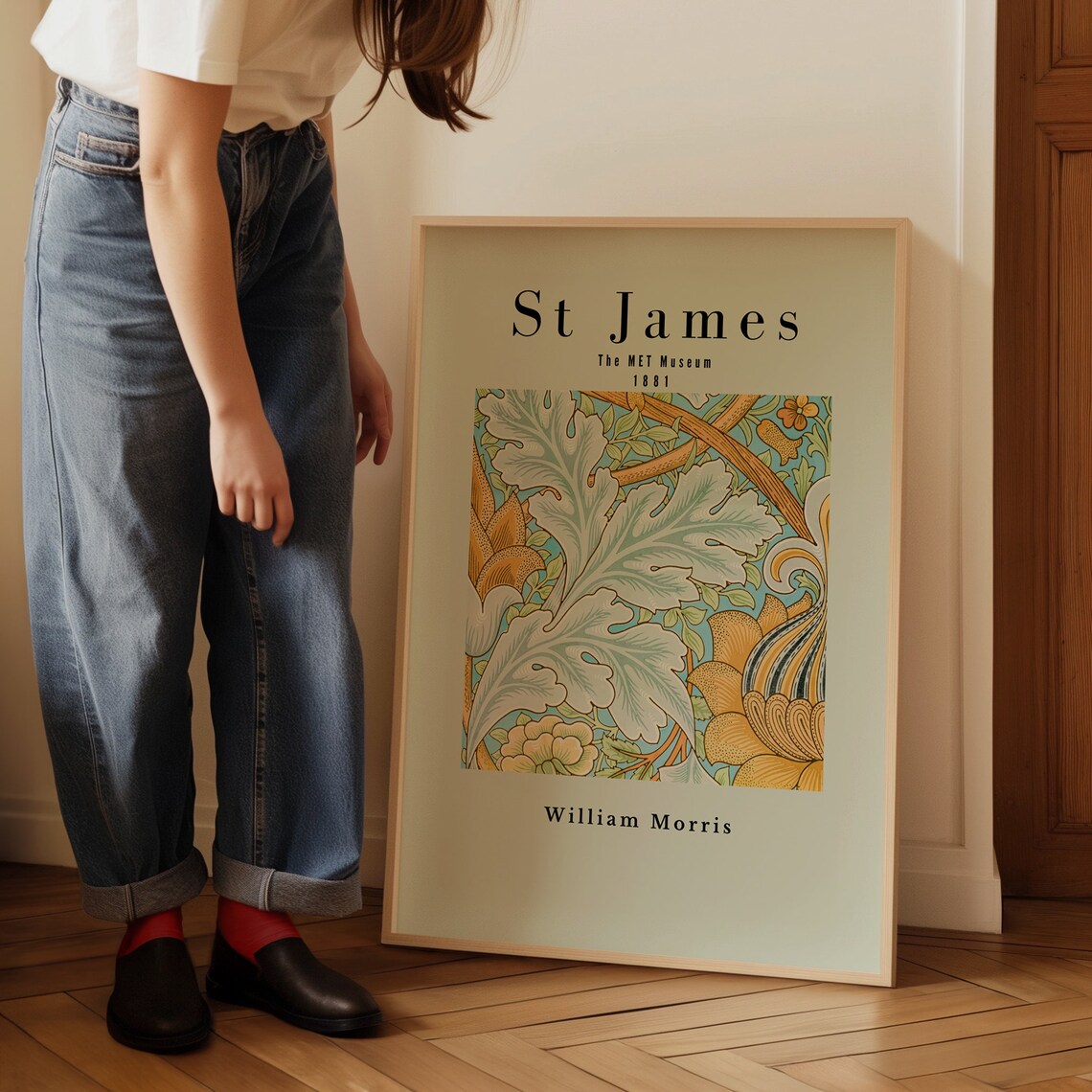 William Morris Botanical Flower and Leaves Poster - Image 5