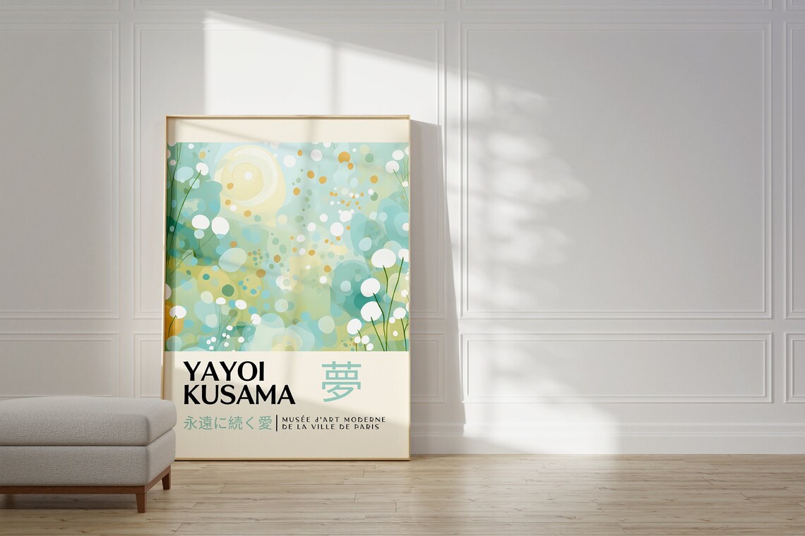 Yayoi Kusama Inspired Japanese Gallery Art Print