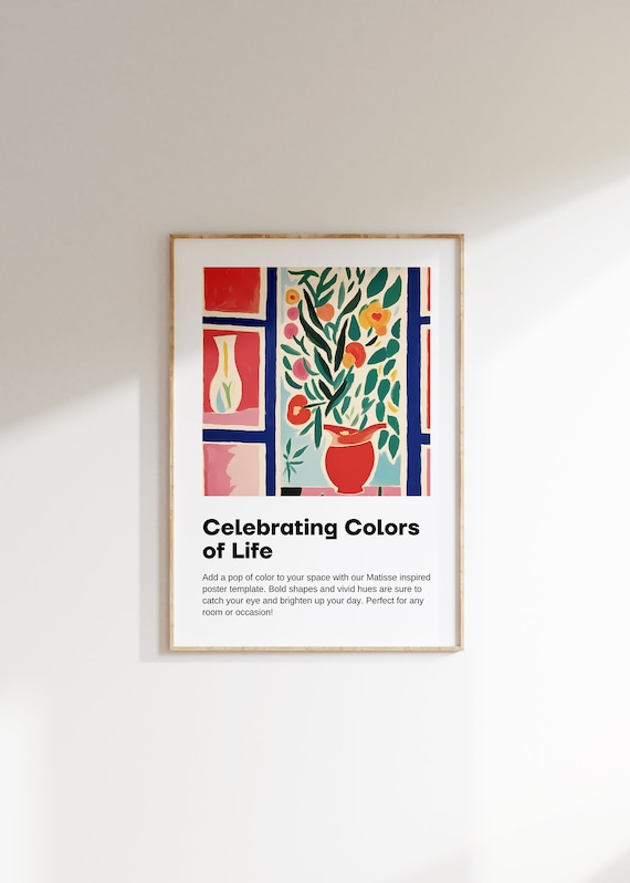 Henri Matisse Poster Minimalist Wall Art Matisse Mueseum Print Aesthetic Matisse Print For Modern Gallery Exhibition Art