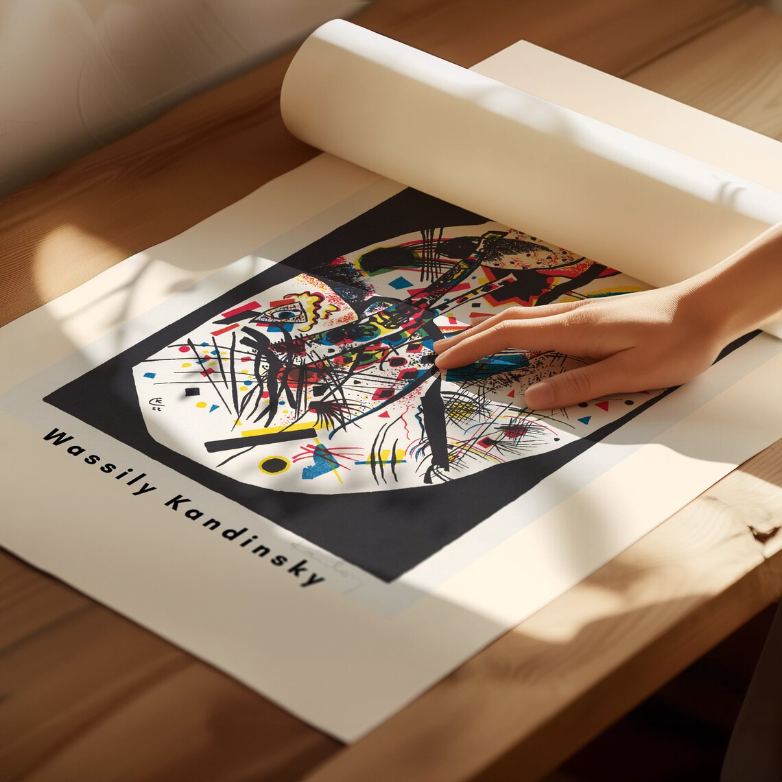 Wassily Kandinsky Kleine Welten III Small Worlds Black Abstract Poster - Image 3
