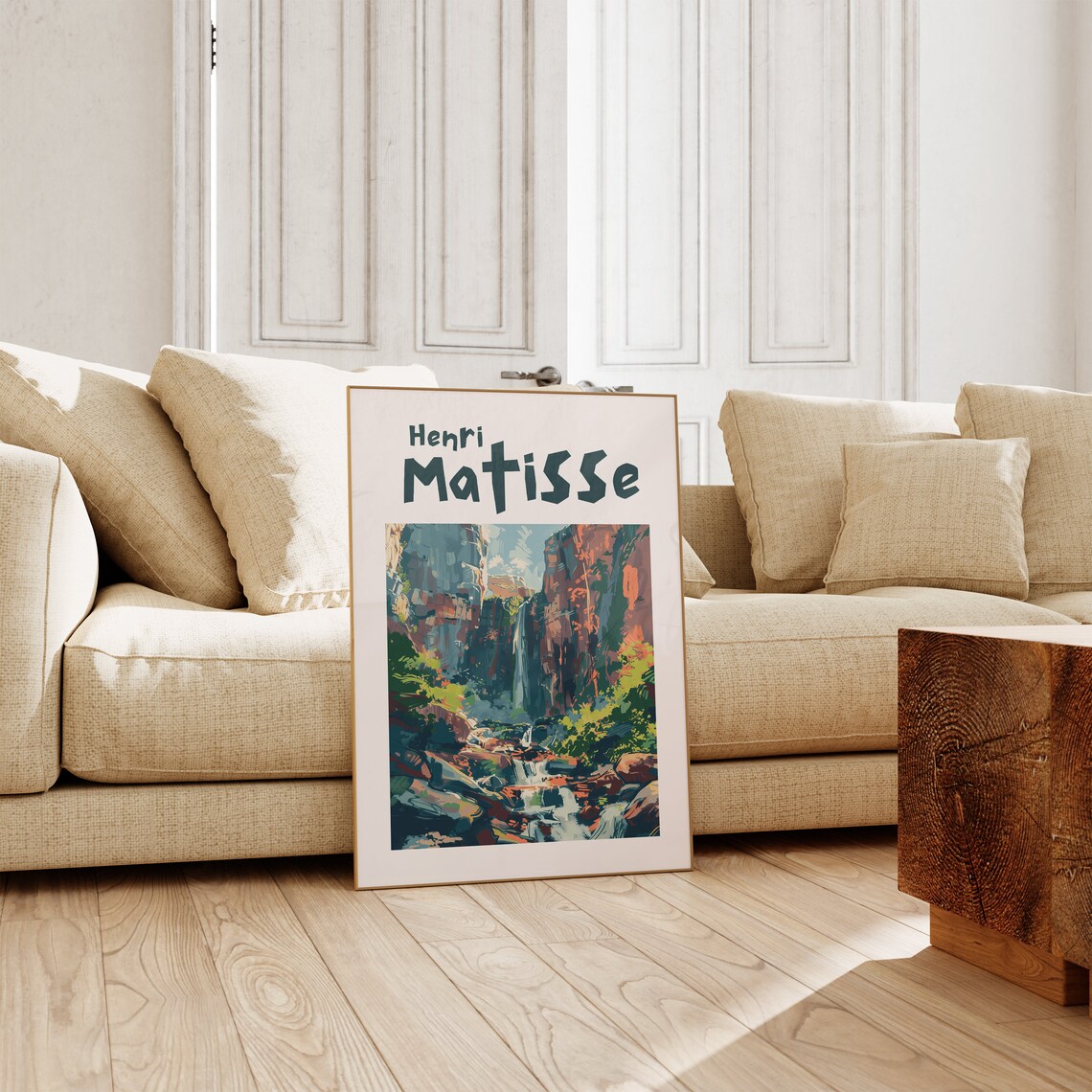 Henri Matisse Waterfall Canyon Green Orange Jungle Art Poster - Image 2
