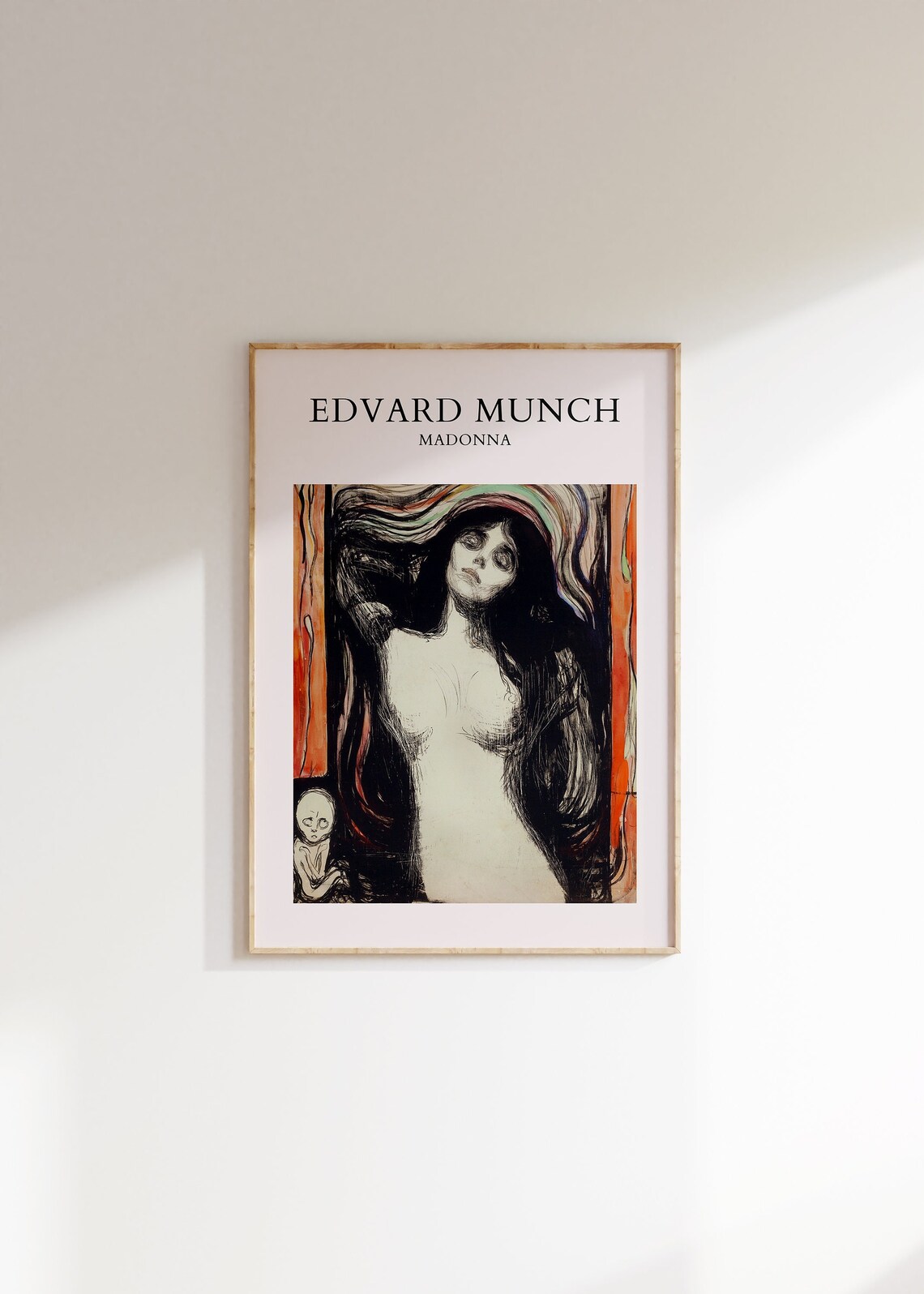 Edvard Munch Madonna Symbolist Portrait Classic Fine Art Poster