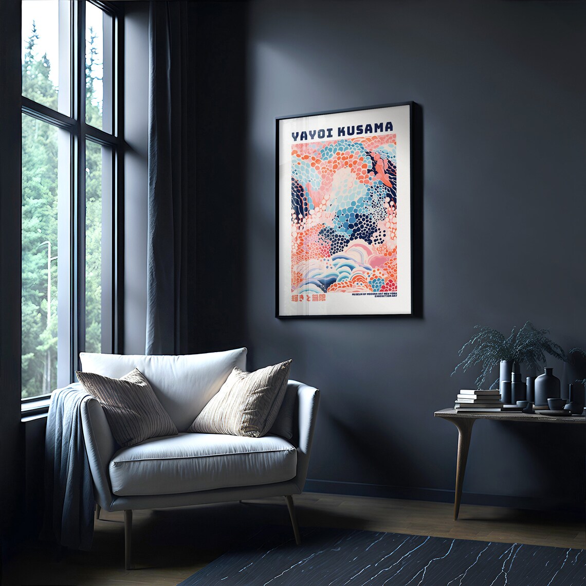Yayoi Kusama-Inspired Japanese Gallery Wall Art Poster - Image 4