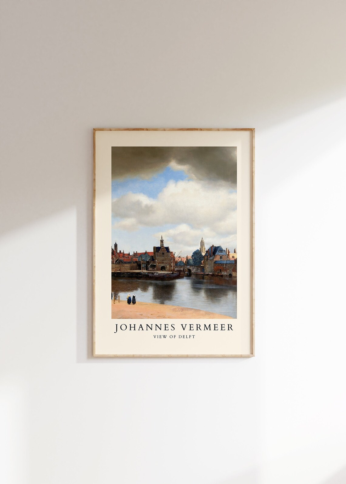 Johannes Vermeer View of Delft Cityscape Dutch Master Art Poster