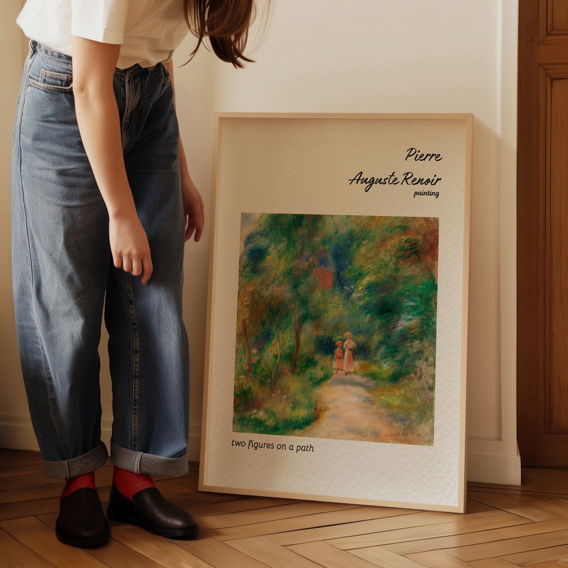 Renoir Two Figures on a Path Garden Walk Impressionist Poster - Image 4