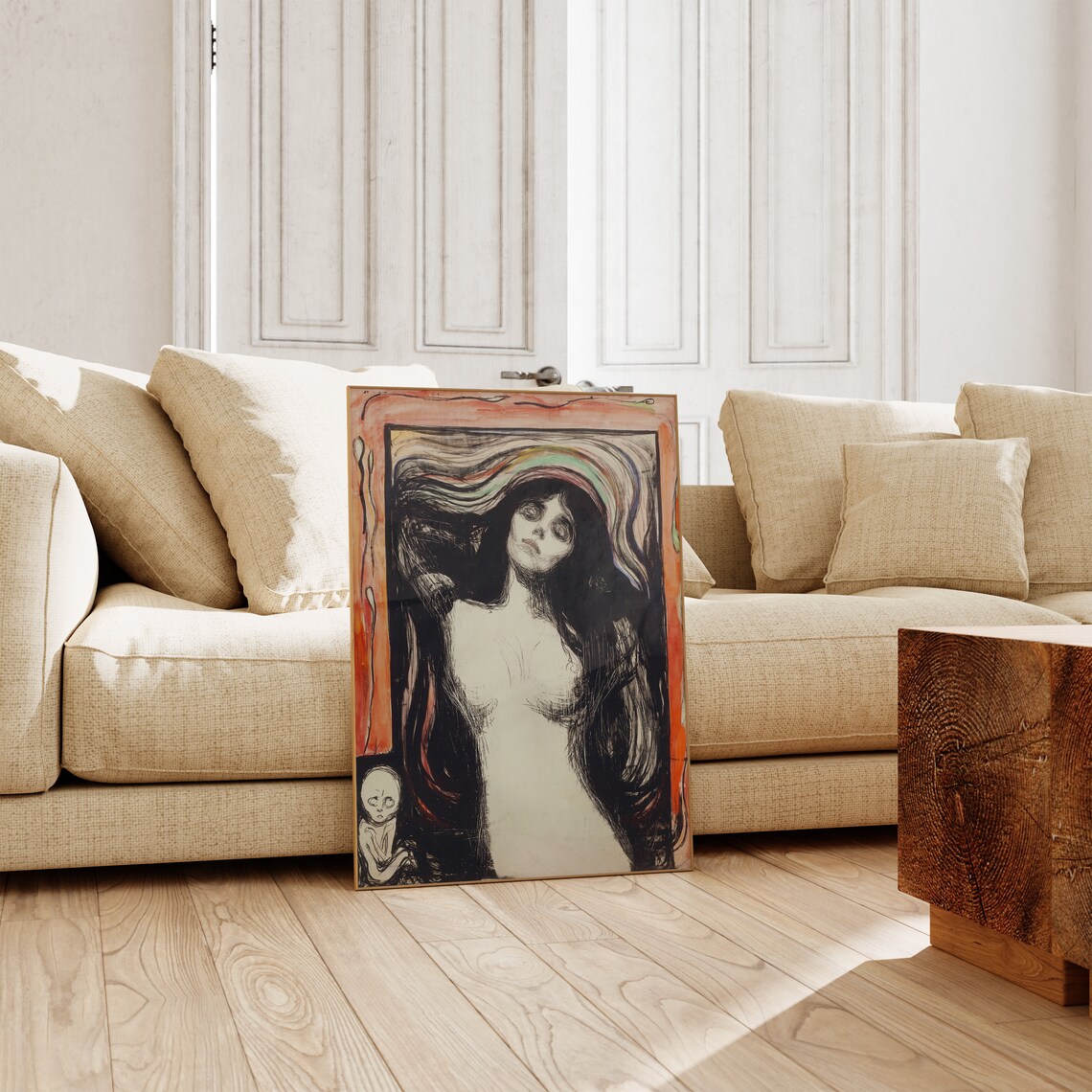 Edvard Munch Madonna Iconic Symbolist Woman Dark Romantic Art Poster - Image 2