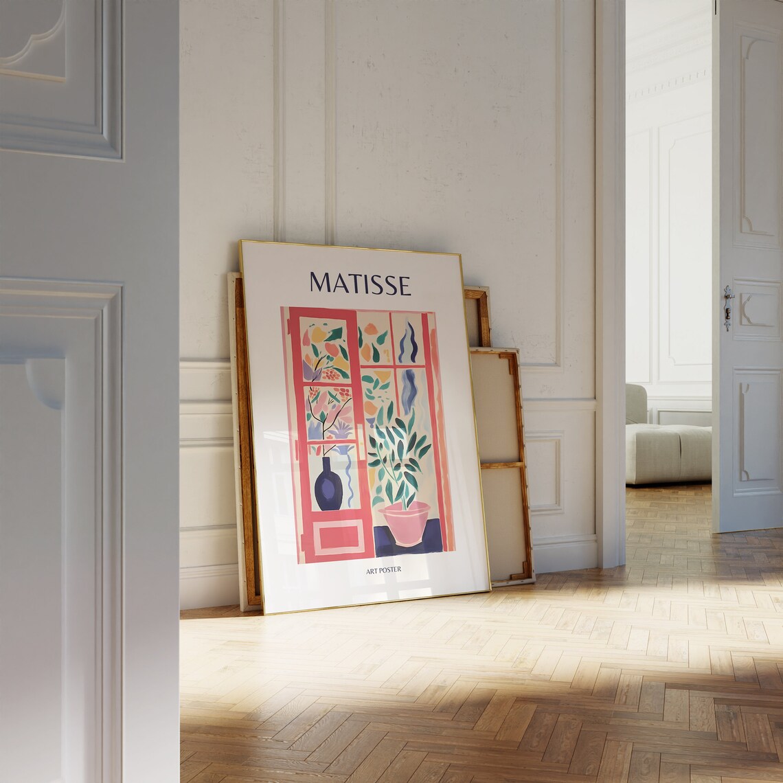 Henri Matisse Red French Window Potted Plant Art Scene Poster - Image 4