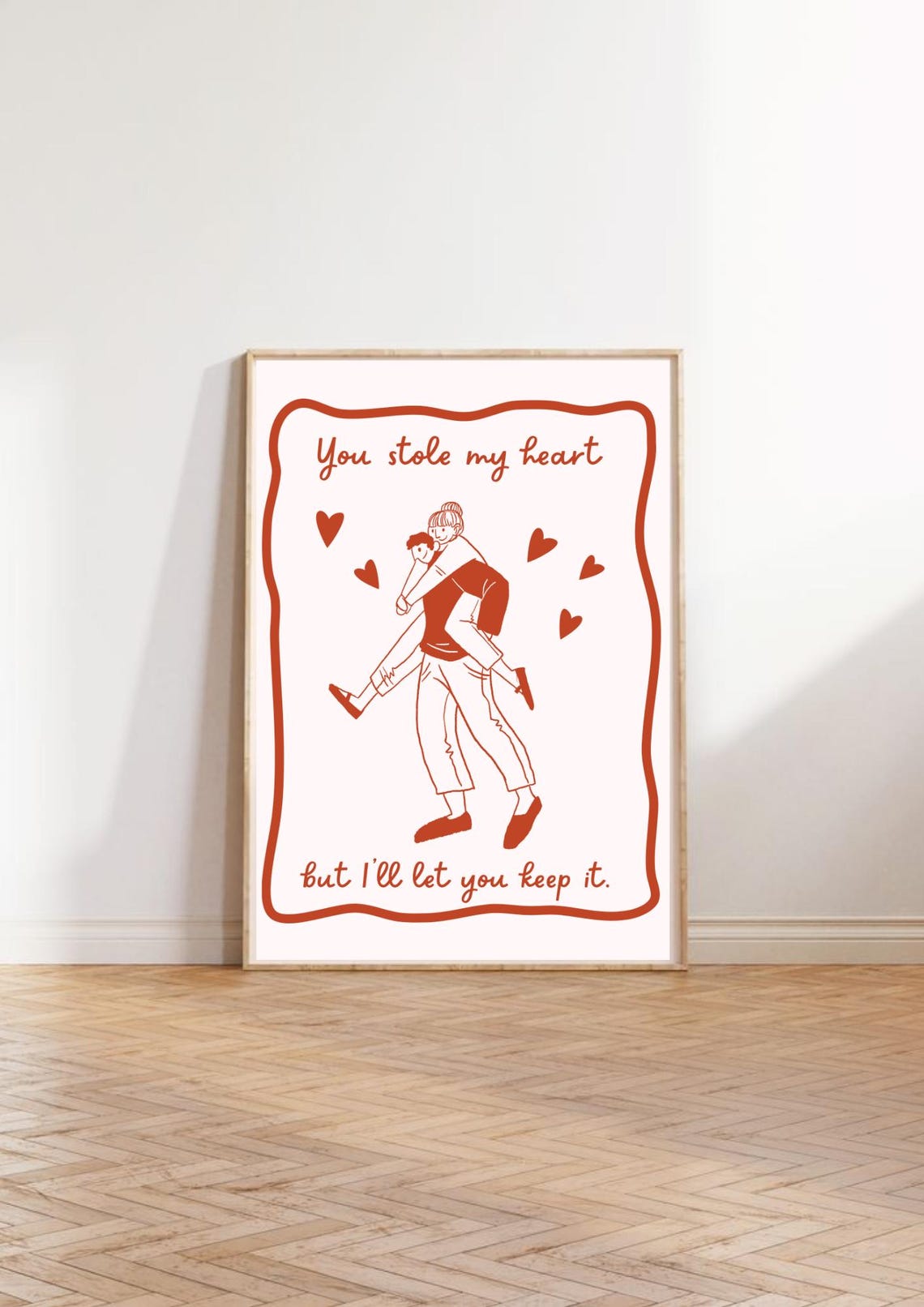 Romantic Love Art Print Bold Valentines Day Decor Art