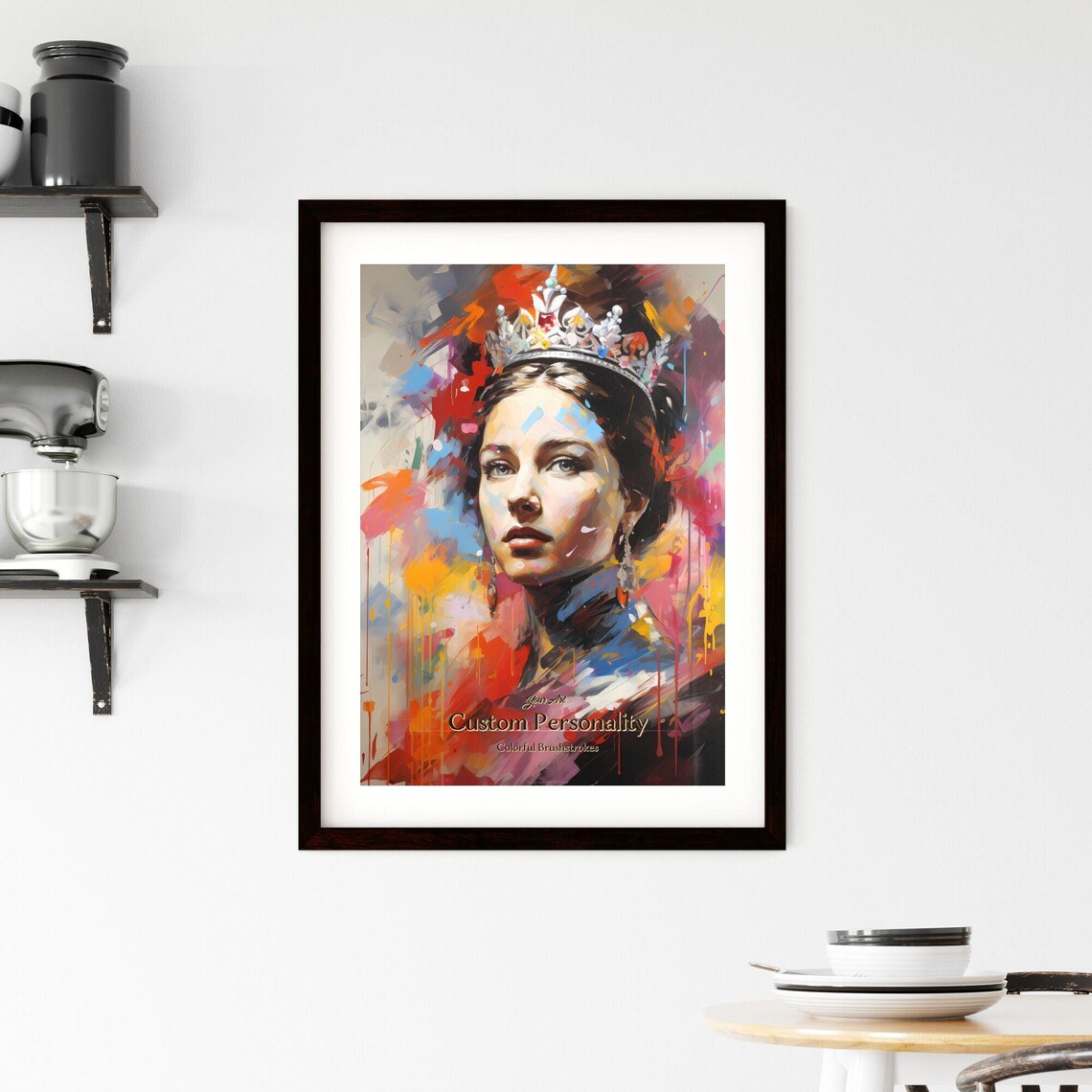 Custom Portrait Painting Colorful Brushstroke Personal Art Poster - Image 2