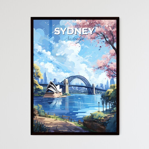 Sydney Australia Opera House Harbour Bridge Waterfront Poster