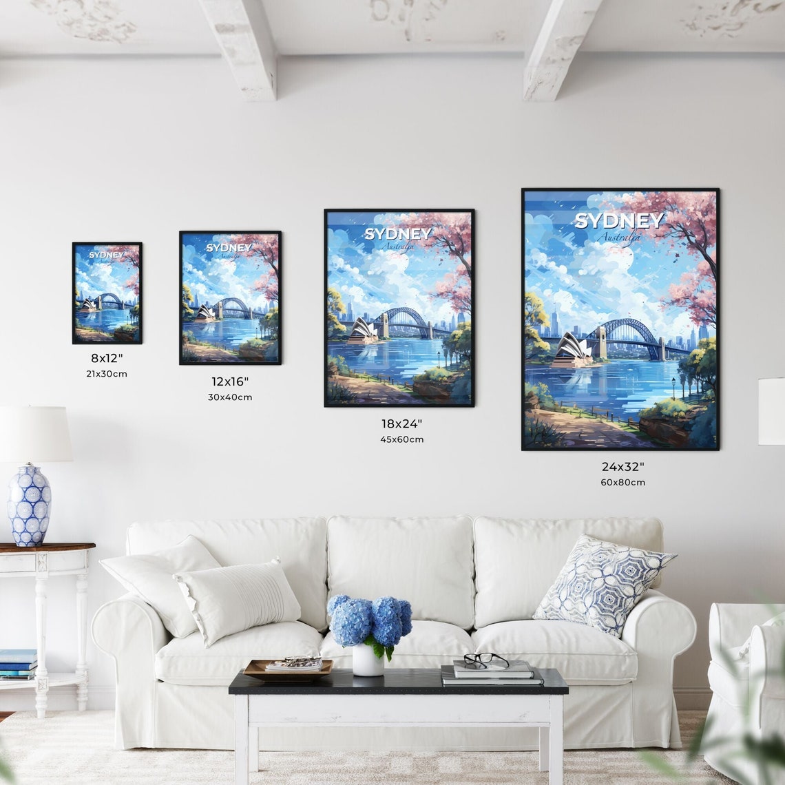 Sydney Australia Opera House Harbour Bridge Waterfront Poster - Image 3