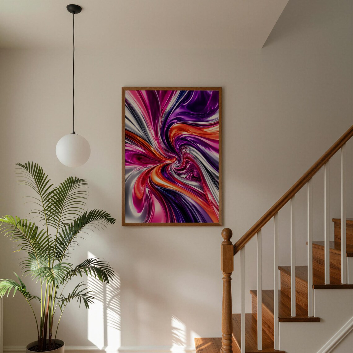 Liquid Metal Abstract, Dopamine Decor Poster