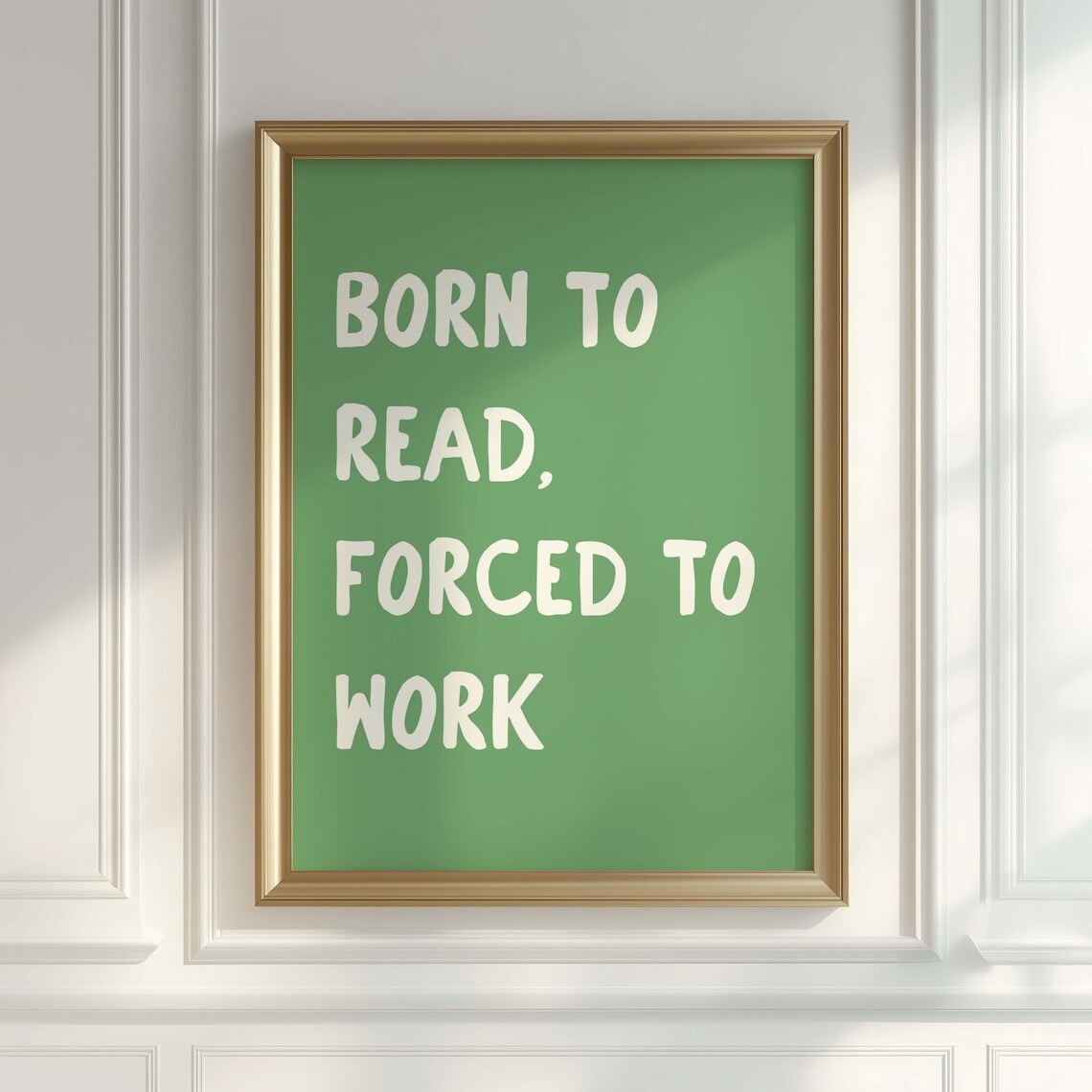 Born To Read, Book Lover Art Print - Image 3