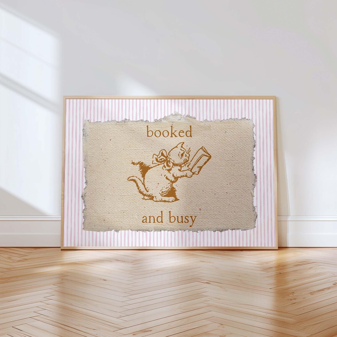 Coquette Book Art, Cute Reading Poster - Image 4