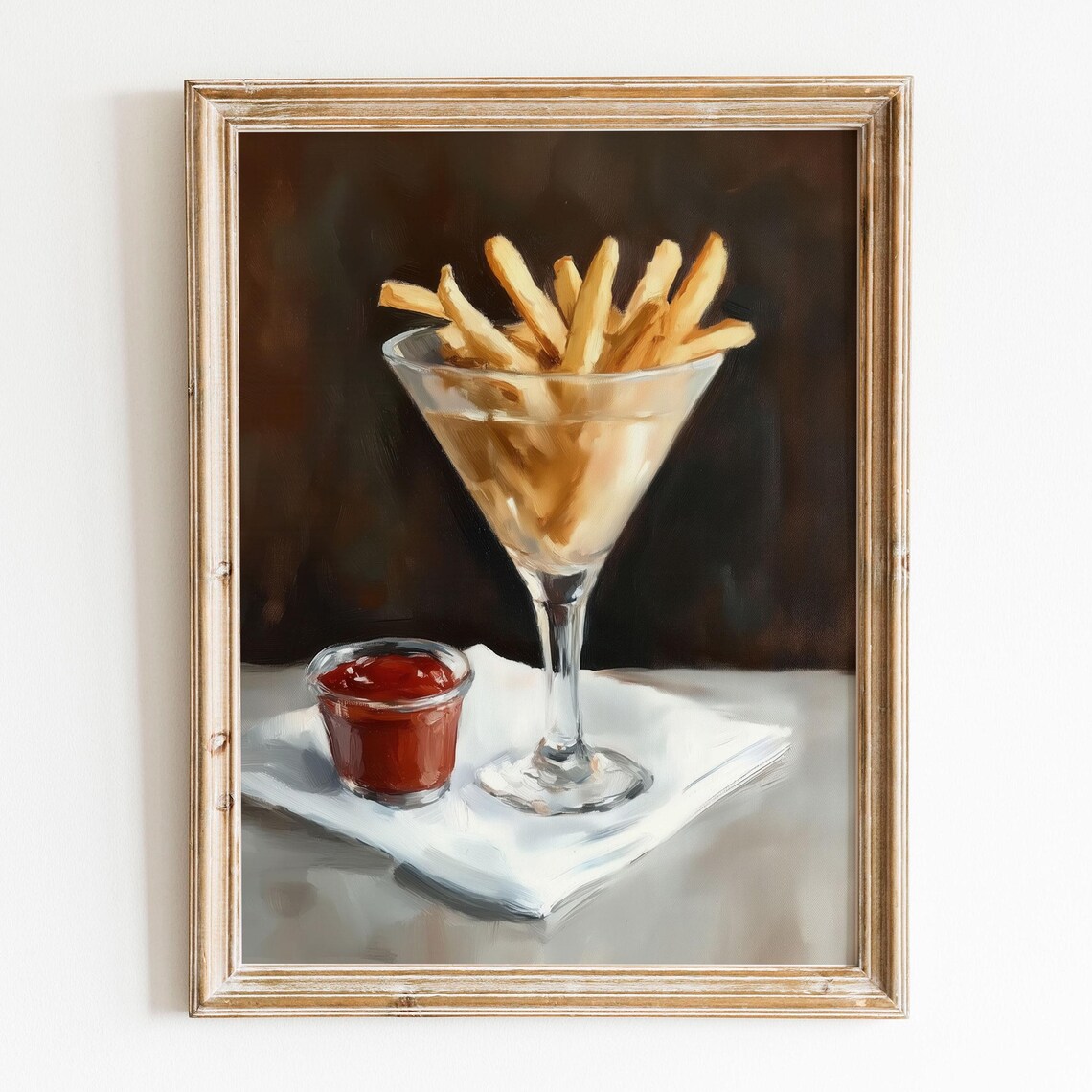 French Fries Cute Modern Still Life Art Print