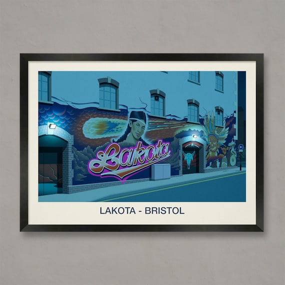 Lakota Bristol Nightclub Poster Mural Painting Venue Night Scene