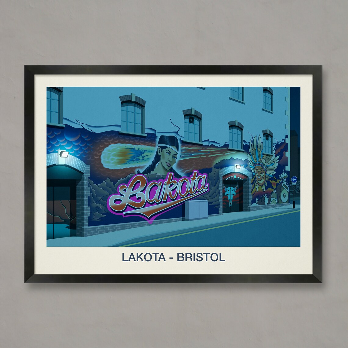 Lakota Bristol Nightclub Poster Mural Painting Venue Night Scene