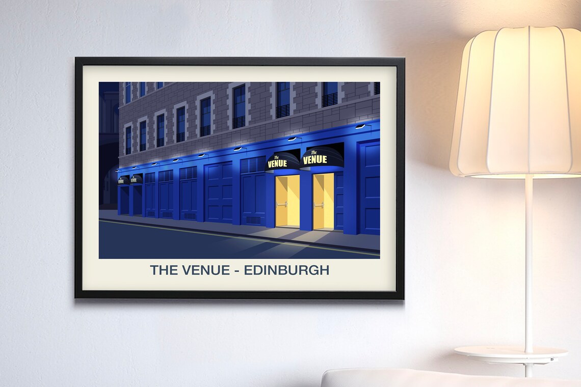 The Venue Edinburgh Nightclub Travel Poster - Image 3