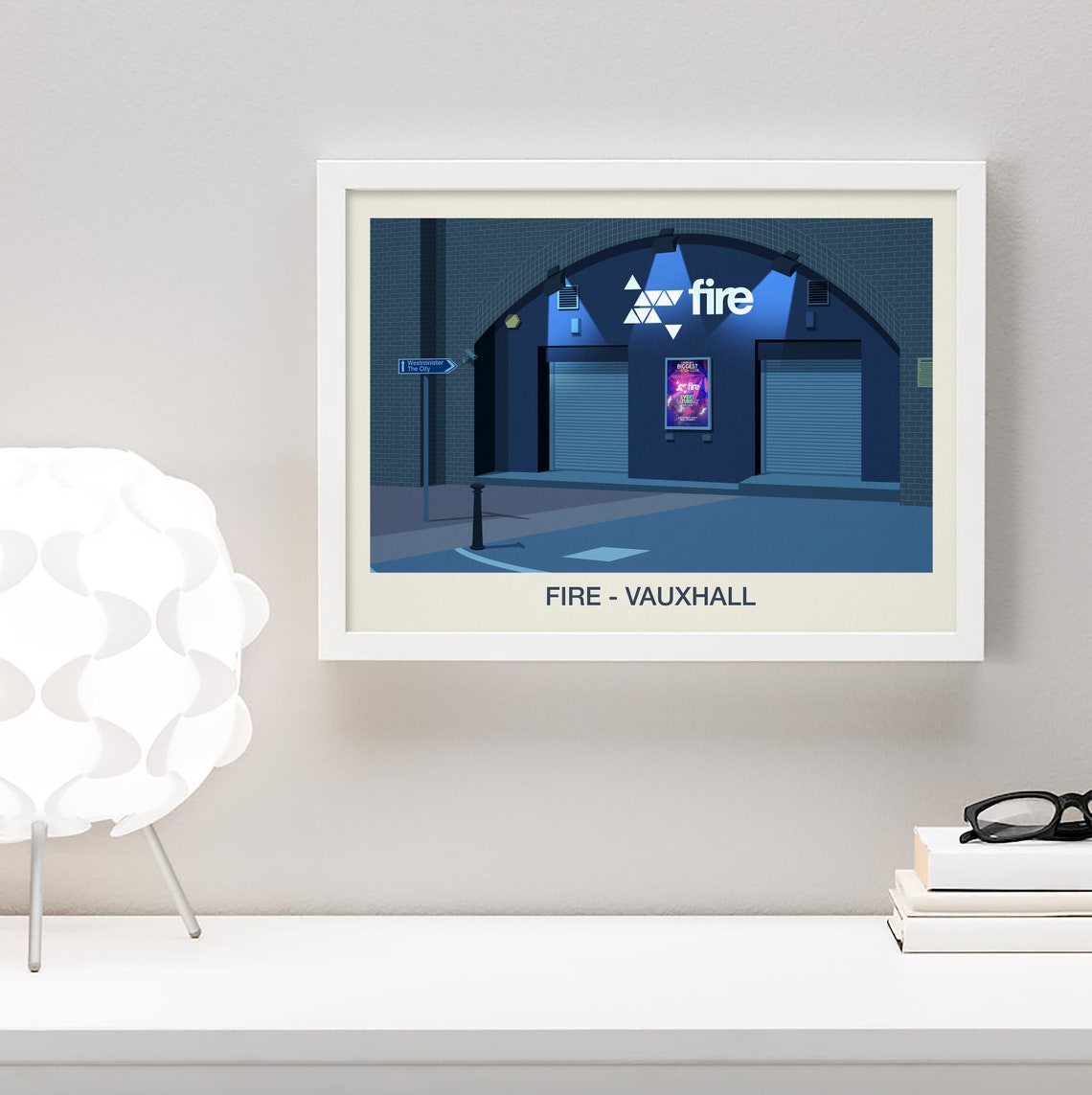 Fire Vauxhall London Nightclub Electronic Music Venue Wall Art - Image 4